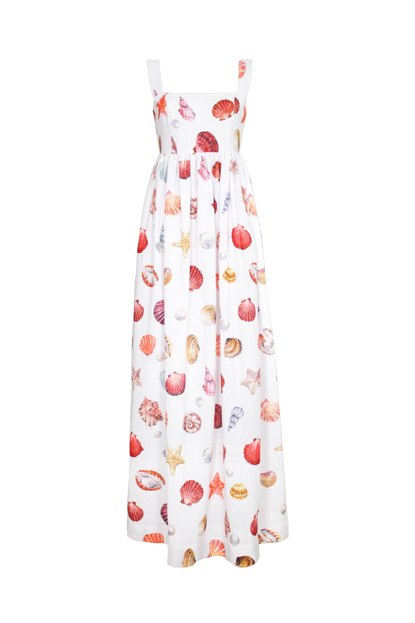 Palmar Maxi Dress in Conchitas White Print