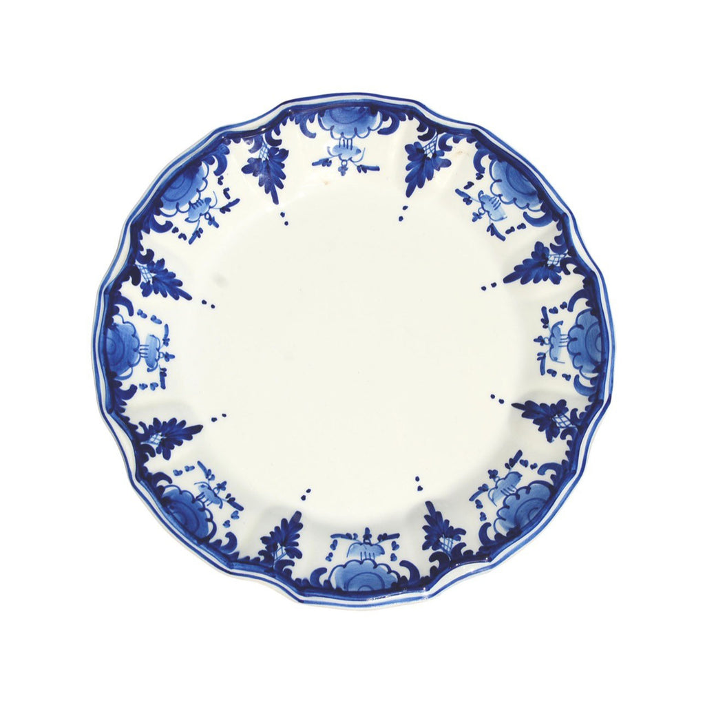 Palmetta Dessert Plates in Blue, Set of 6