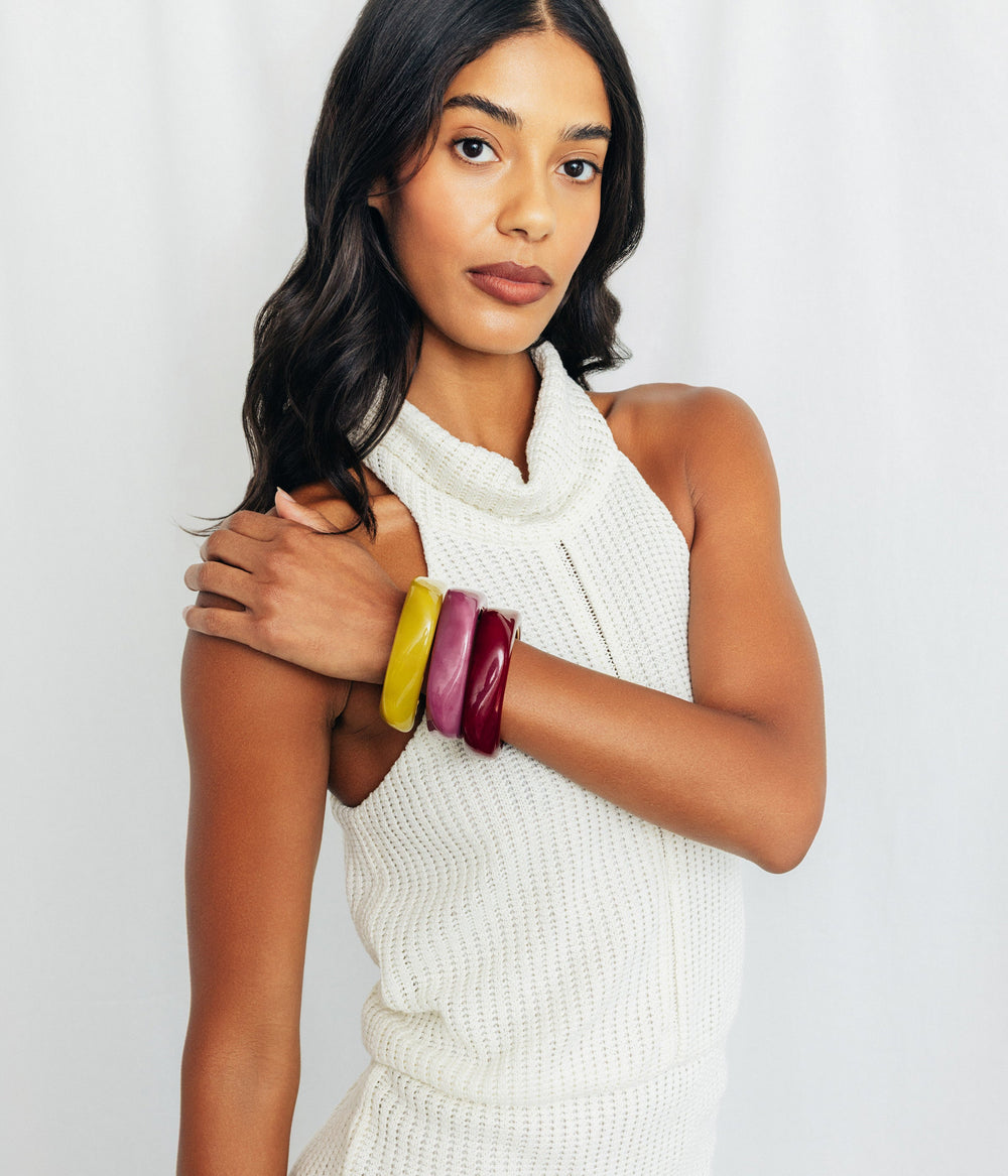 Paloma Bangle in Chartruese - Loren Hope