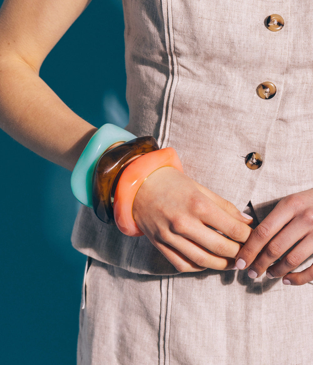 Paloma Bangle Bracelet in Tortoise