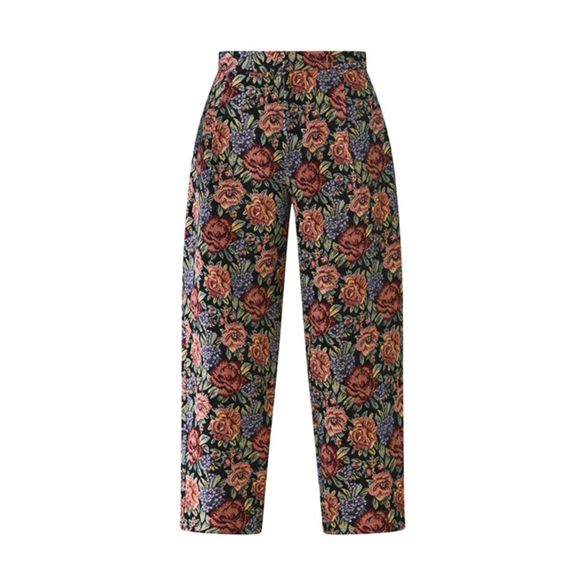 Brynna Trouser in Black Rainbow Jacquard