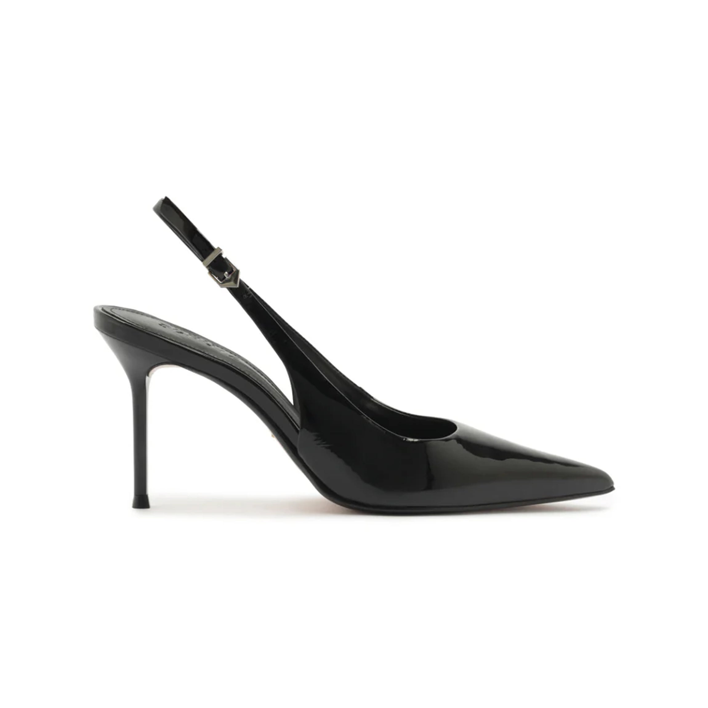 Paola Patent Pump in Black