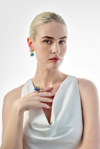 Paraiba Petunia Drop Earrings