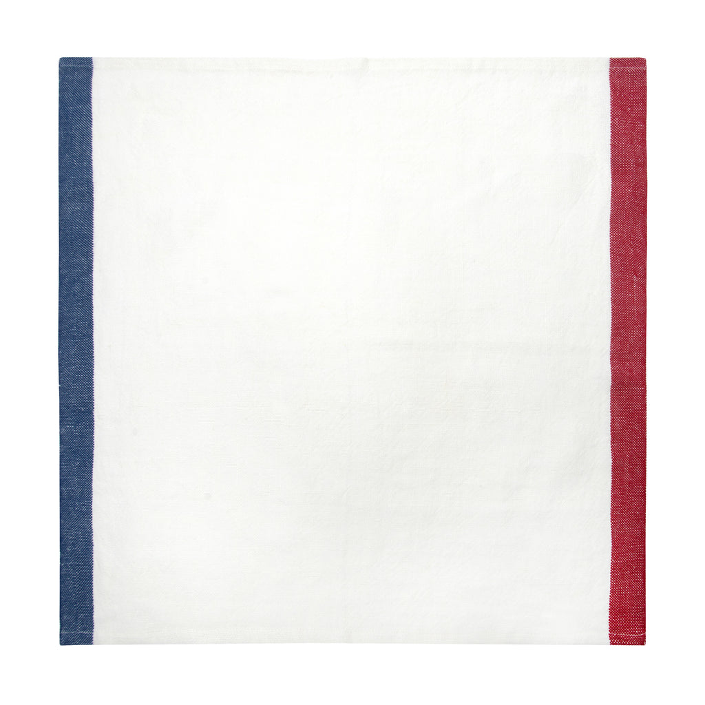 Paris Napkins in Blue & Red, Set of 2