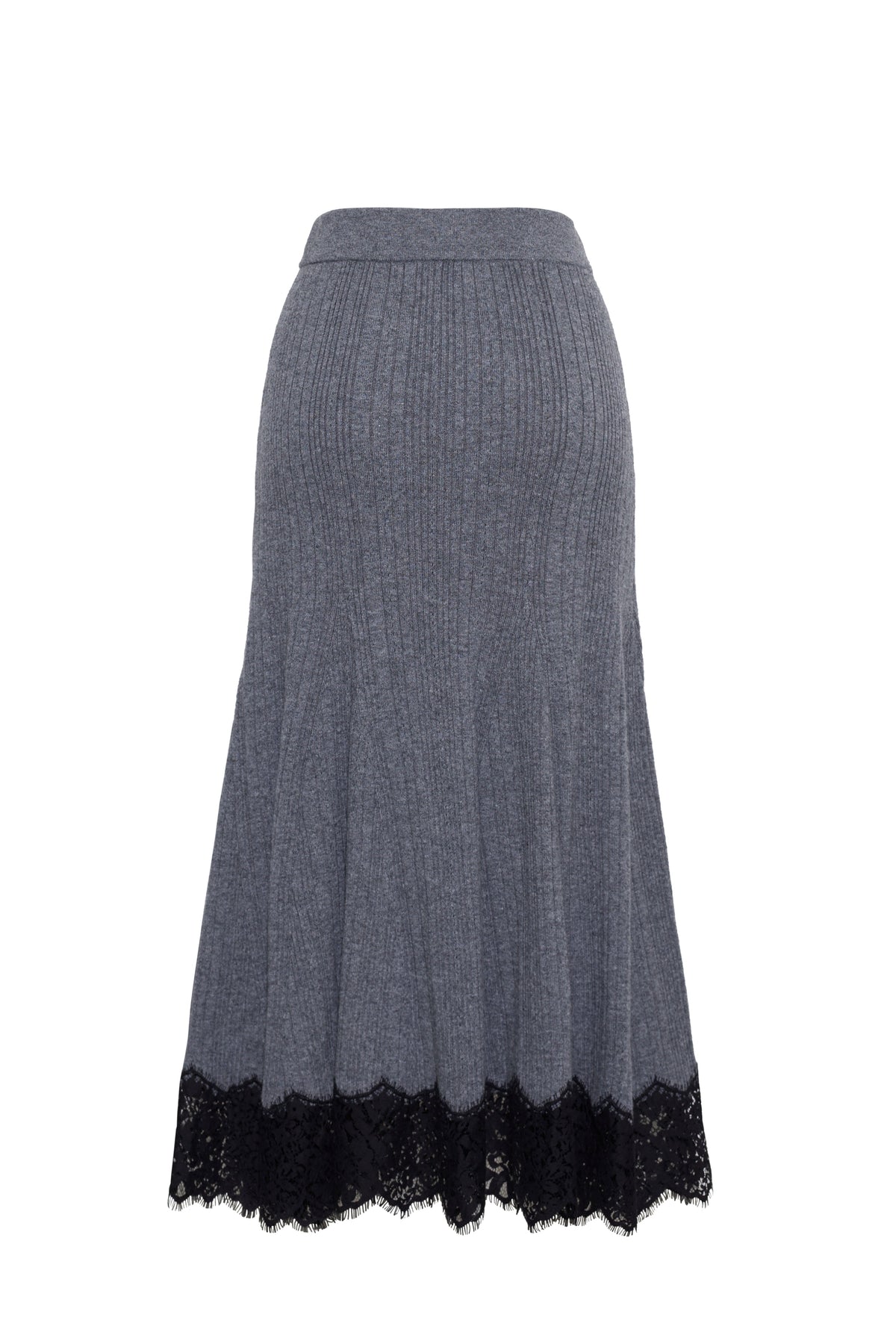 Parisa Lace Skirt in Grey Heather