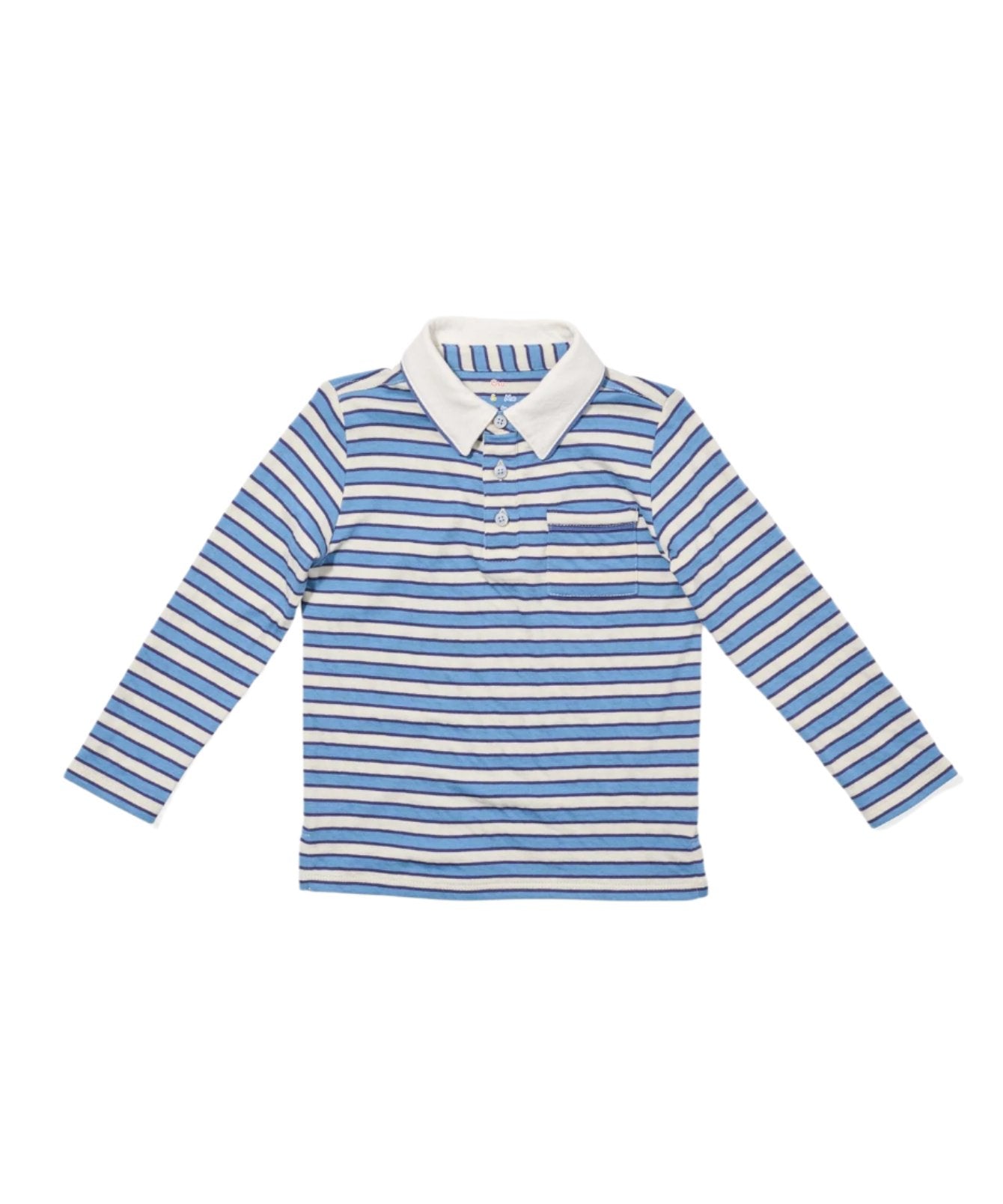 Parker Polo in Blue Rugby Stripe