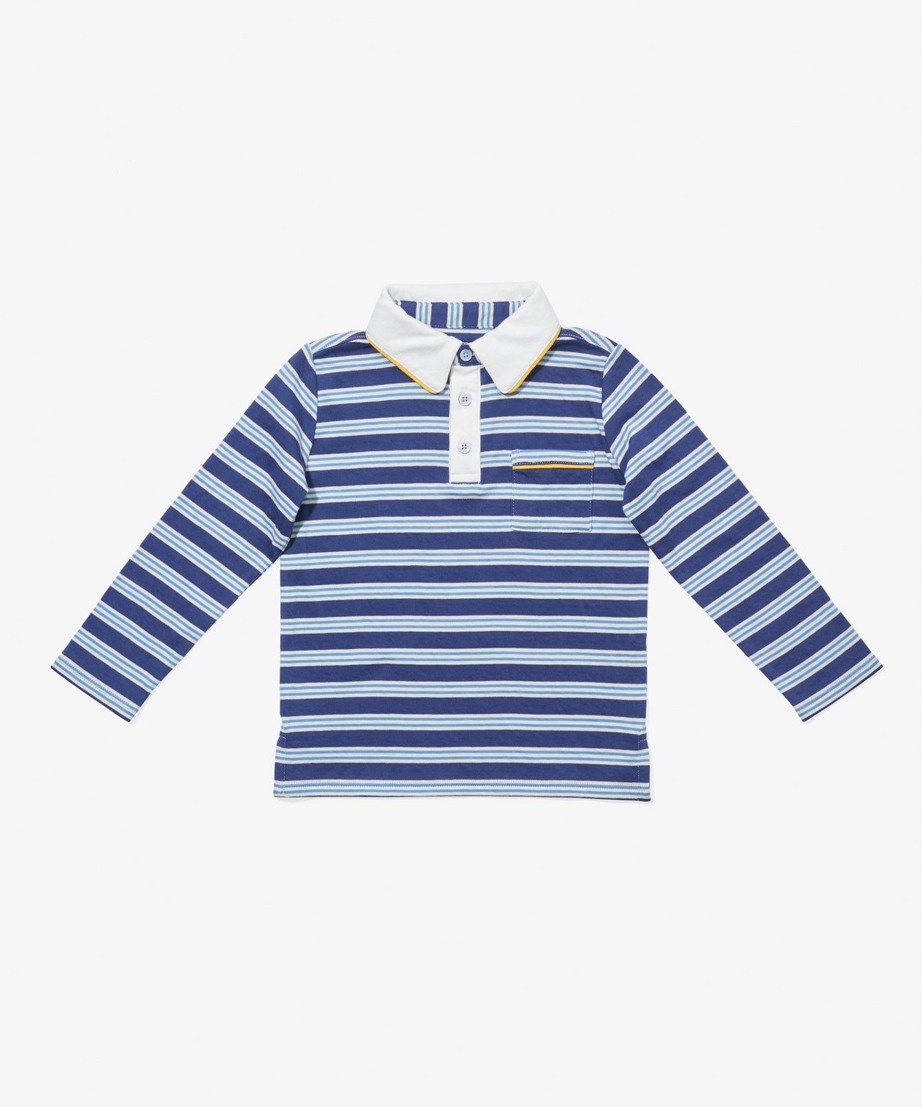 Parker Polo in Navy Twin Stripe