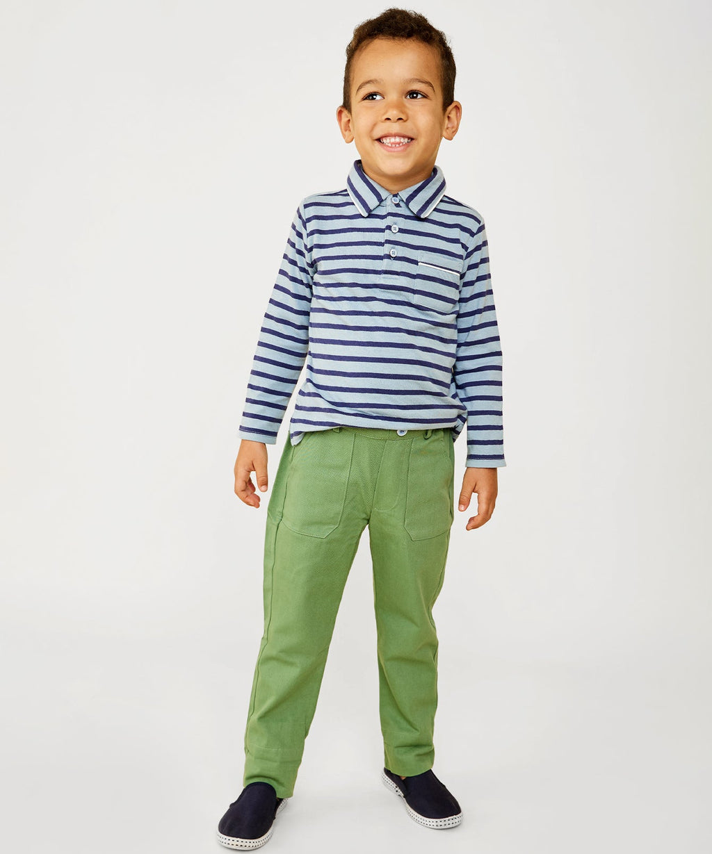 Parker Polo in Sky Stripe