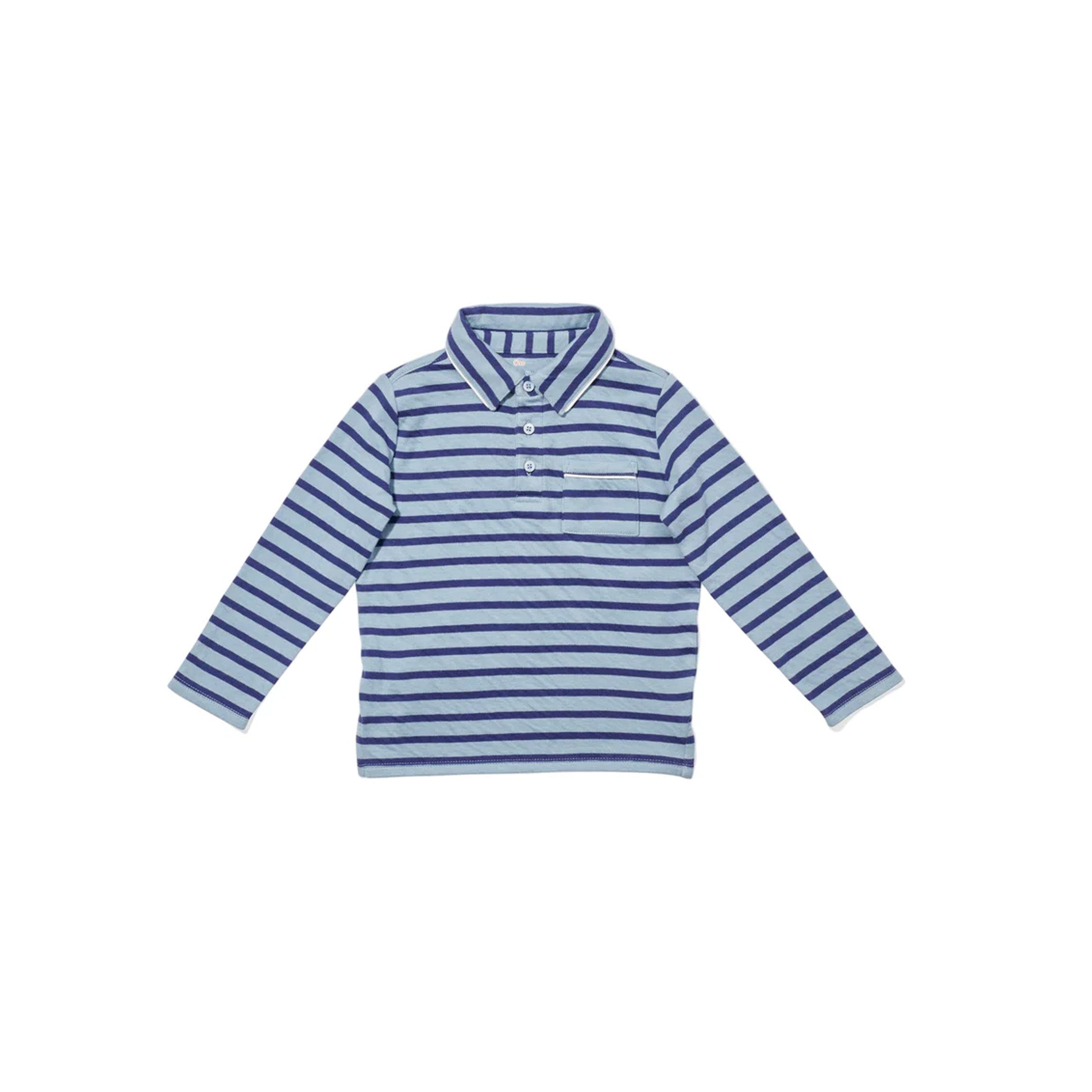 Parker Polo in Sky Stripe