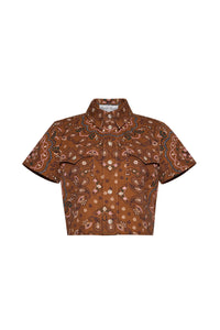 Paro Top in Bandana Camel