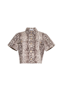 Paro Top in Classic Snake Grey