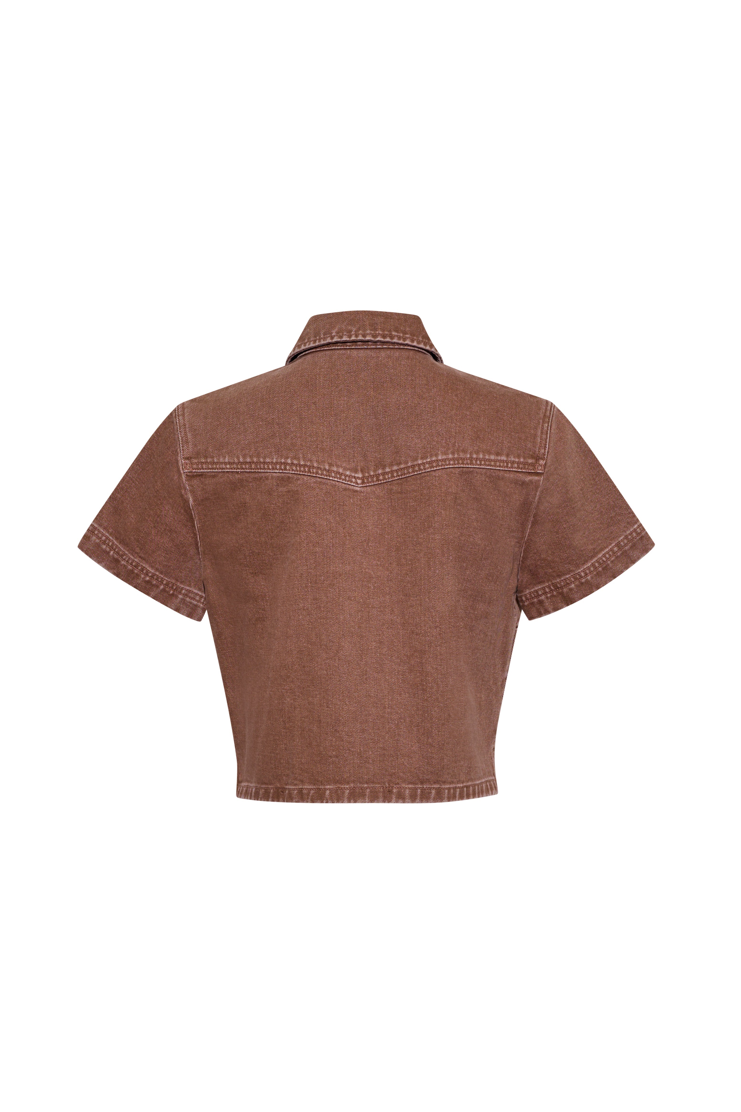 Paro Top in Taupe Denim