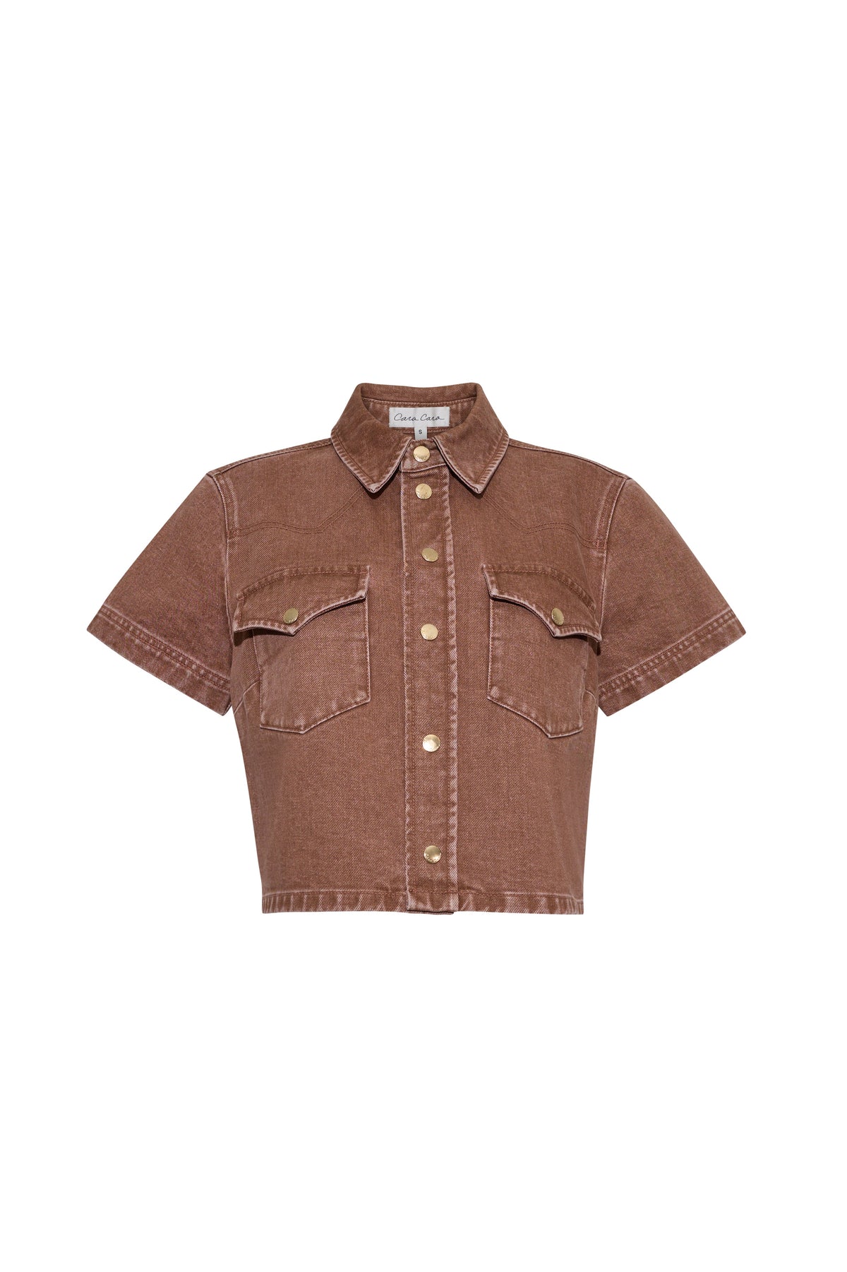 Paro Top in Taupe Denim