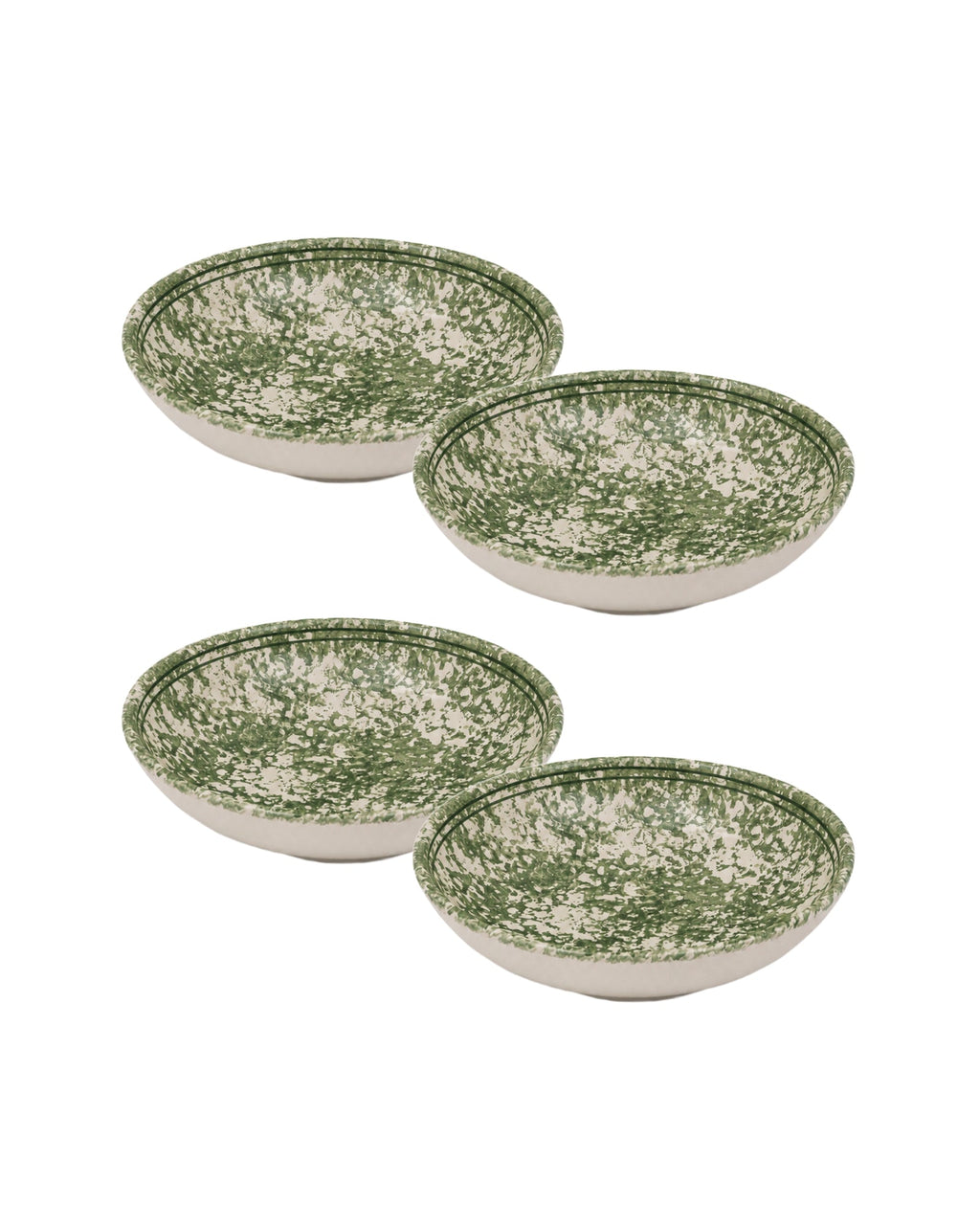 Spongeware Pasta Bowl, Set of 4