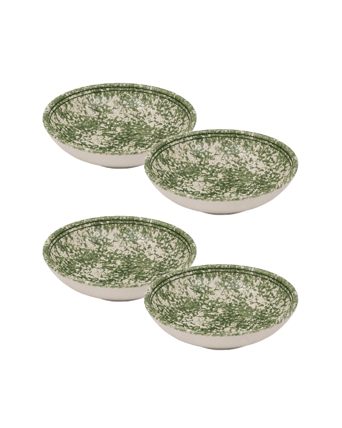 Spongeware Pasta Bowl, Set of 4