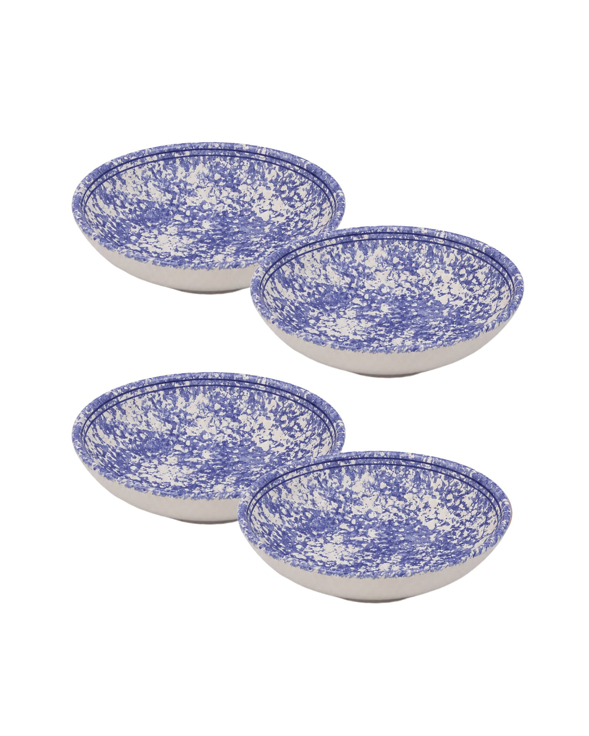 Spongeware Pasta Bowl, Set of 4