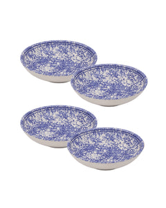 Spongeware Pasta Bowl, Set of 4