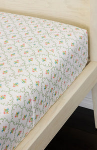 Pastel Trellis Fitted Sheet