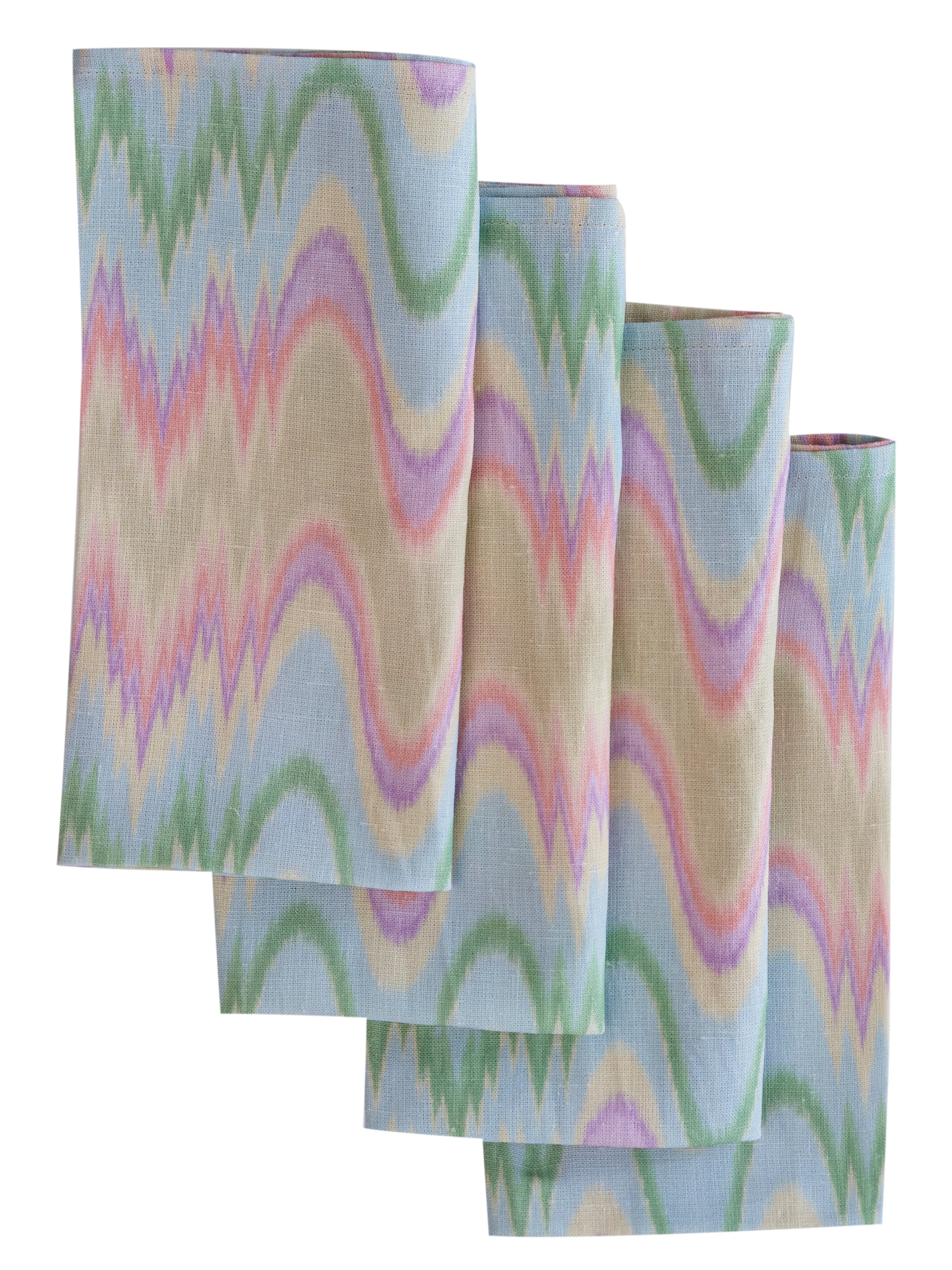 Aurora Set of Four Napkins in Pastel