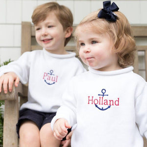 Jersey Rollneck Sweater in White