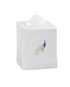 Peacock Blue Tissue Box Cover