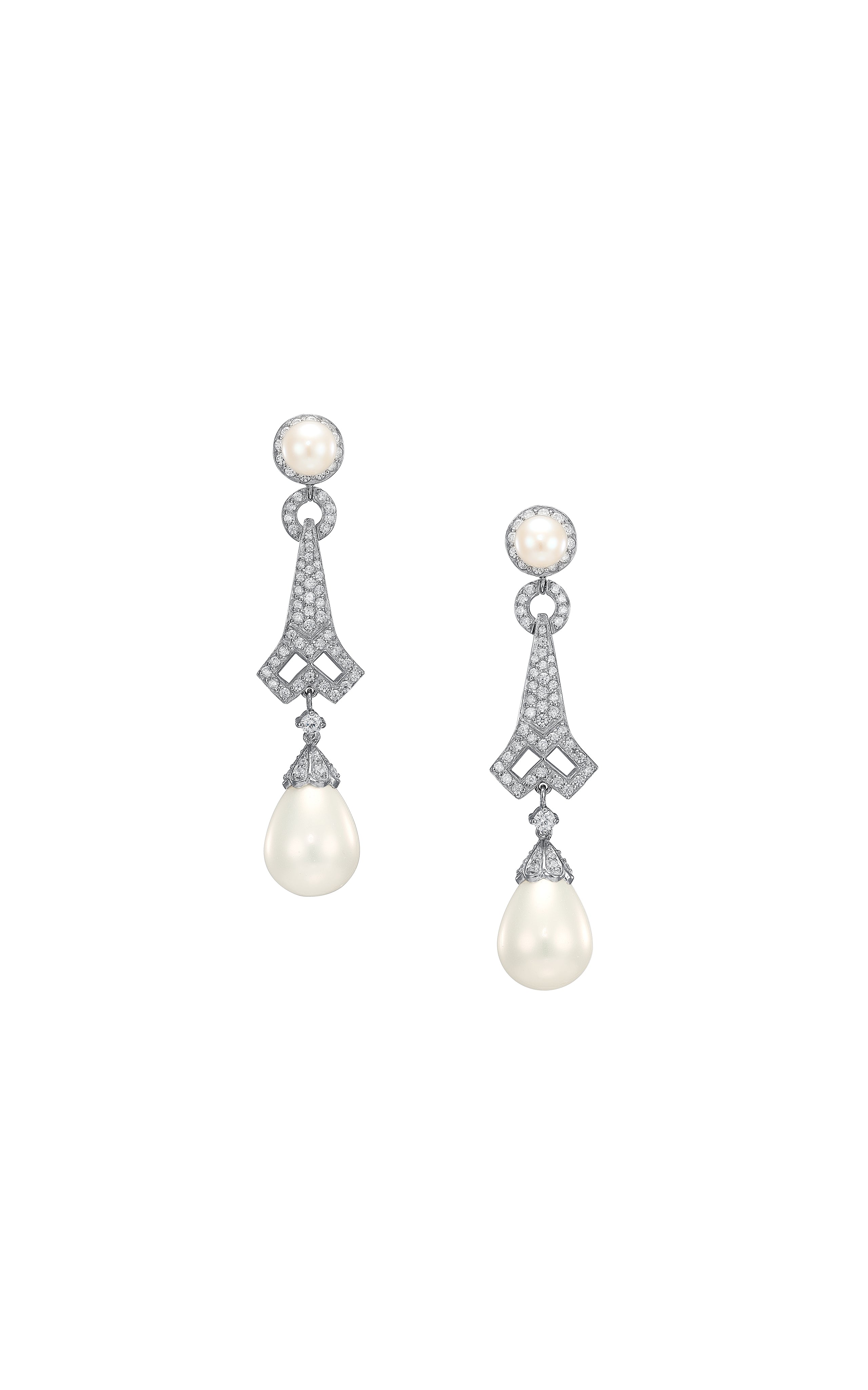 Pearl Lattice Earrings