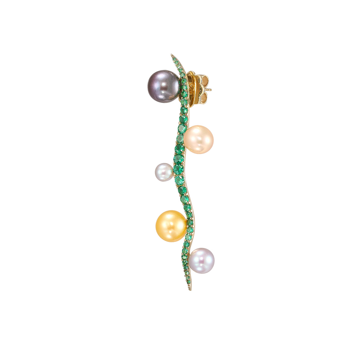 Pearl Blades of Grass Earrings