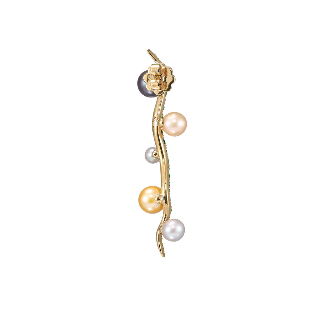 Pearl Blades of Grass Earrings