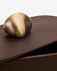 Pebble Trinket Box in Brown