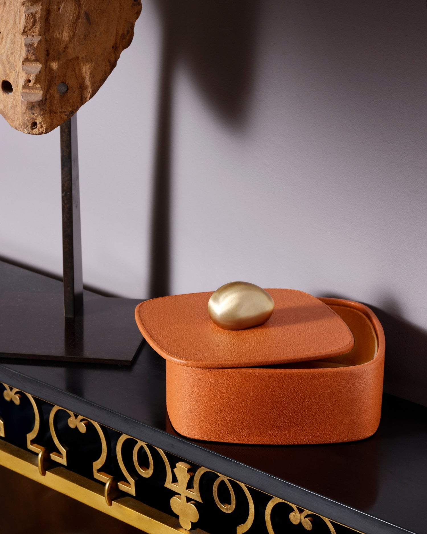 Camel Pebble Trinket Box | Decorative Storage Box | ASSOULINE