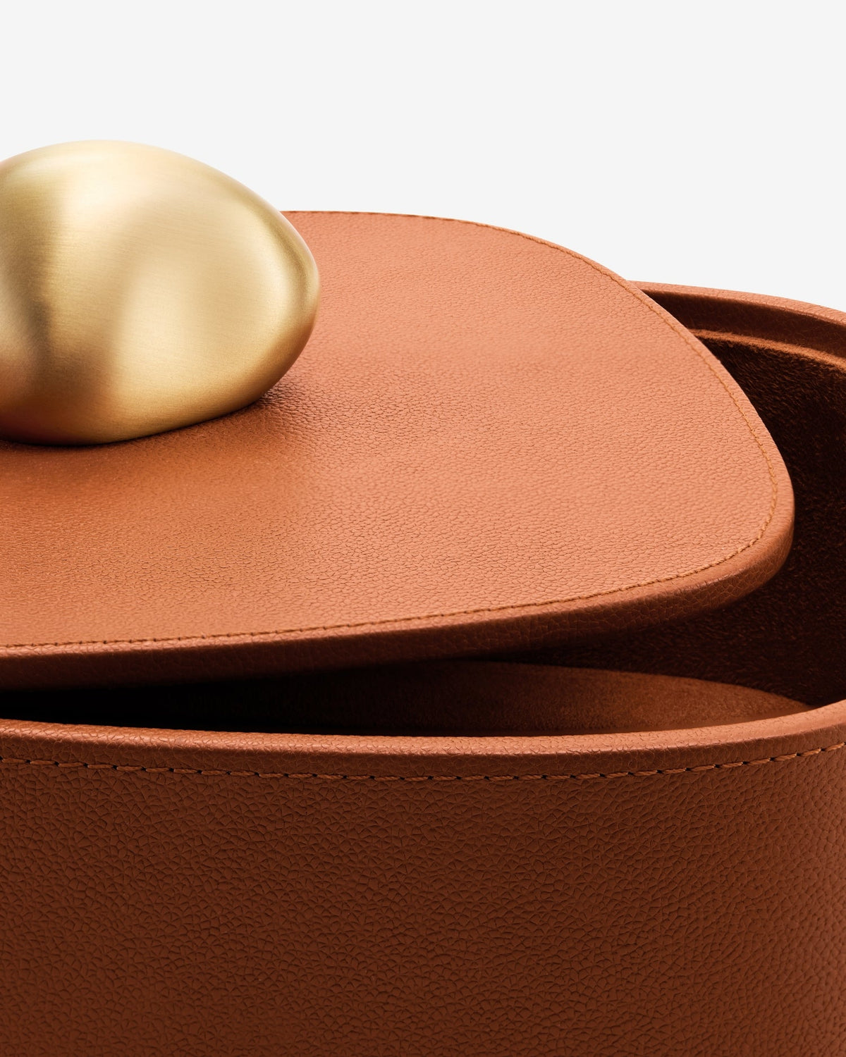 Pebble Trinket Box in Camel