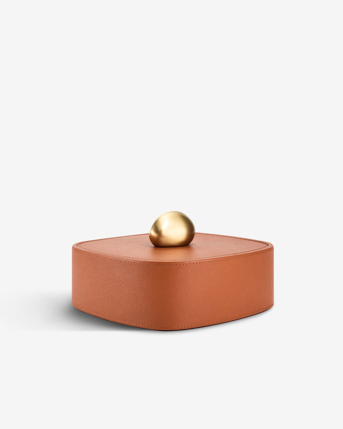 Pebble Trinket Box in Camel