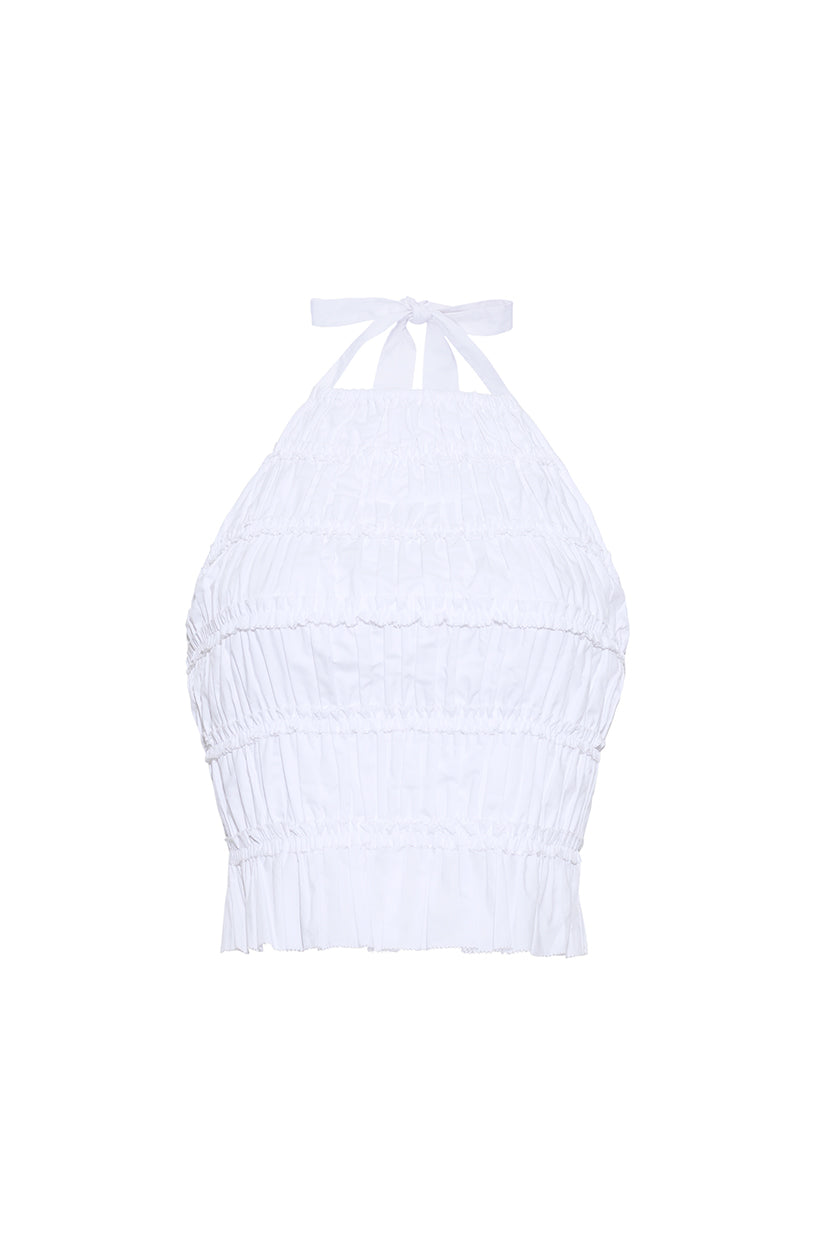 Peony Top in White