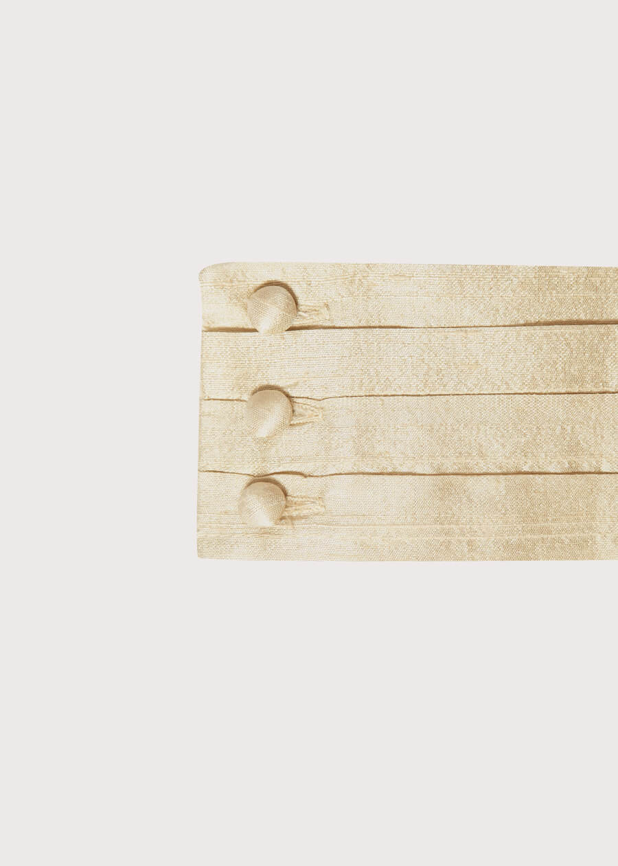 Beige Silk Pageboy Cummerbund Belts  from Pepa London