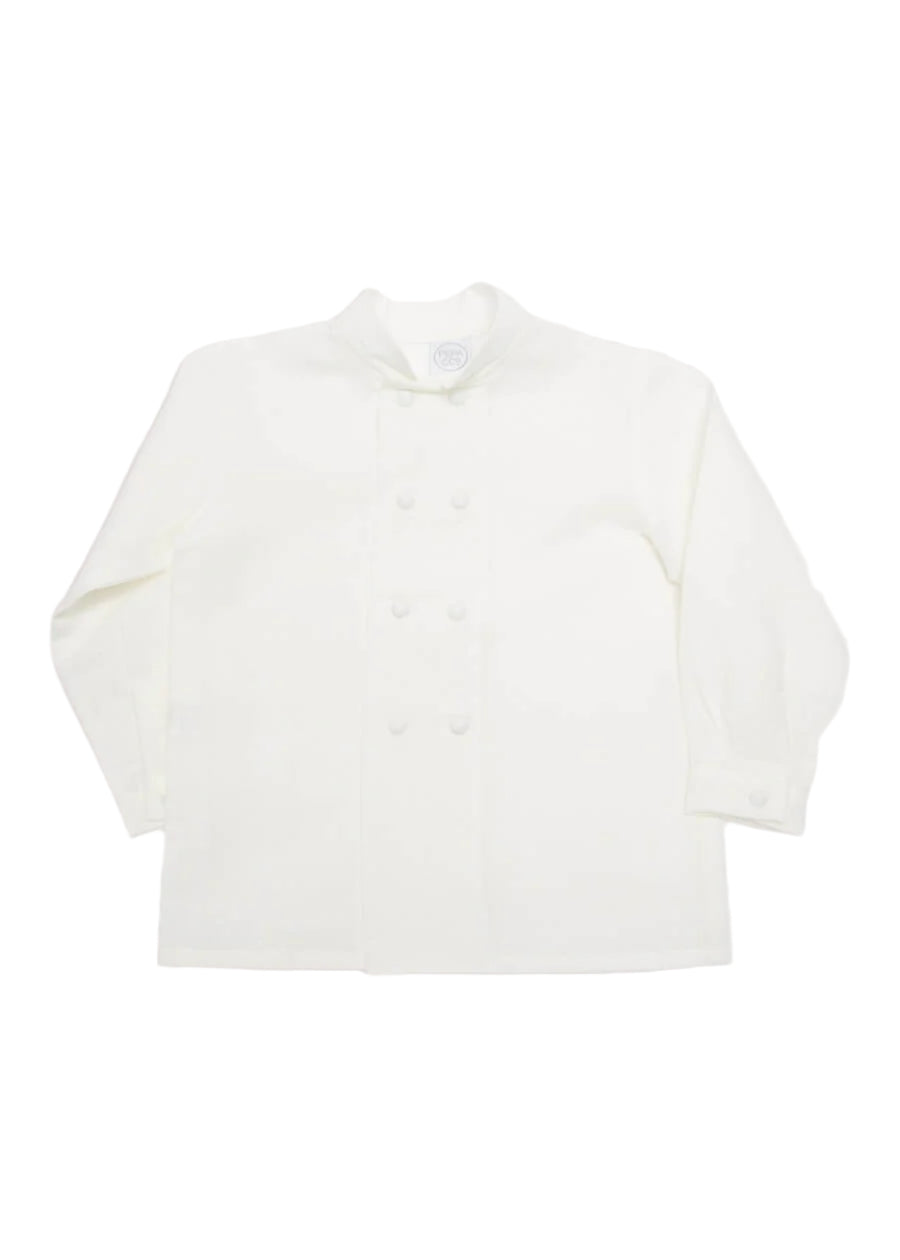 Boy's white double-breasted Mandarin collar shirt (12mths-10yrs) Shirts  from Pepa London