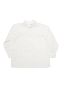 Boy's white double-breasted Mandarin collar shirt (12mths-10yrs) Shirts  from Pepa London