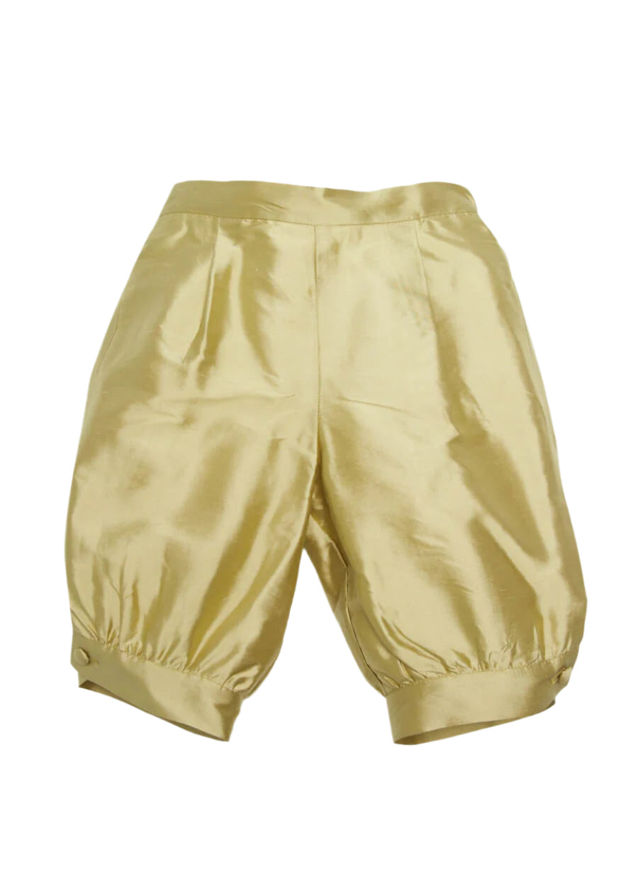 Green Silk Pageboy Knickerbockers (12mths-10yrs) Trousers  from Pepa London