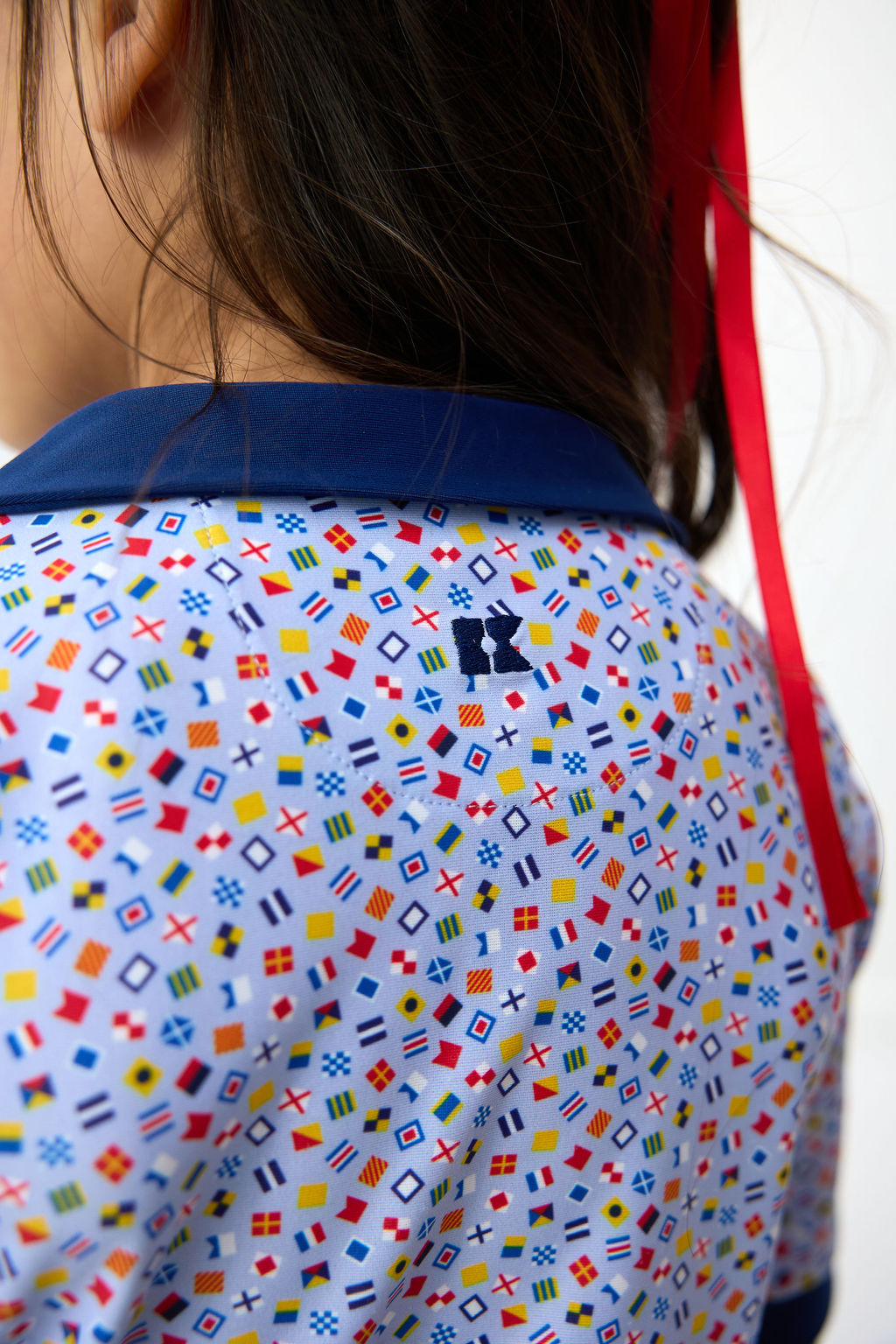 Little Skipper Romper in Floral Seersucker