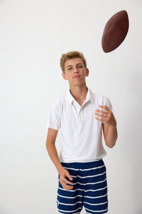 Retro Super Shorts in Navy & White