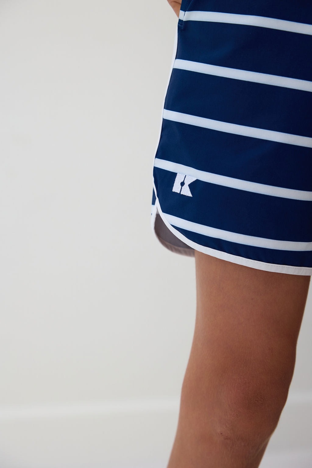 Retro Super Shorts in Navy & White