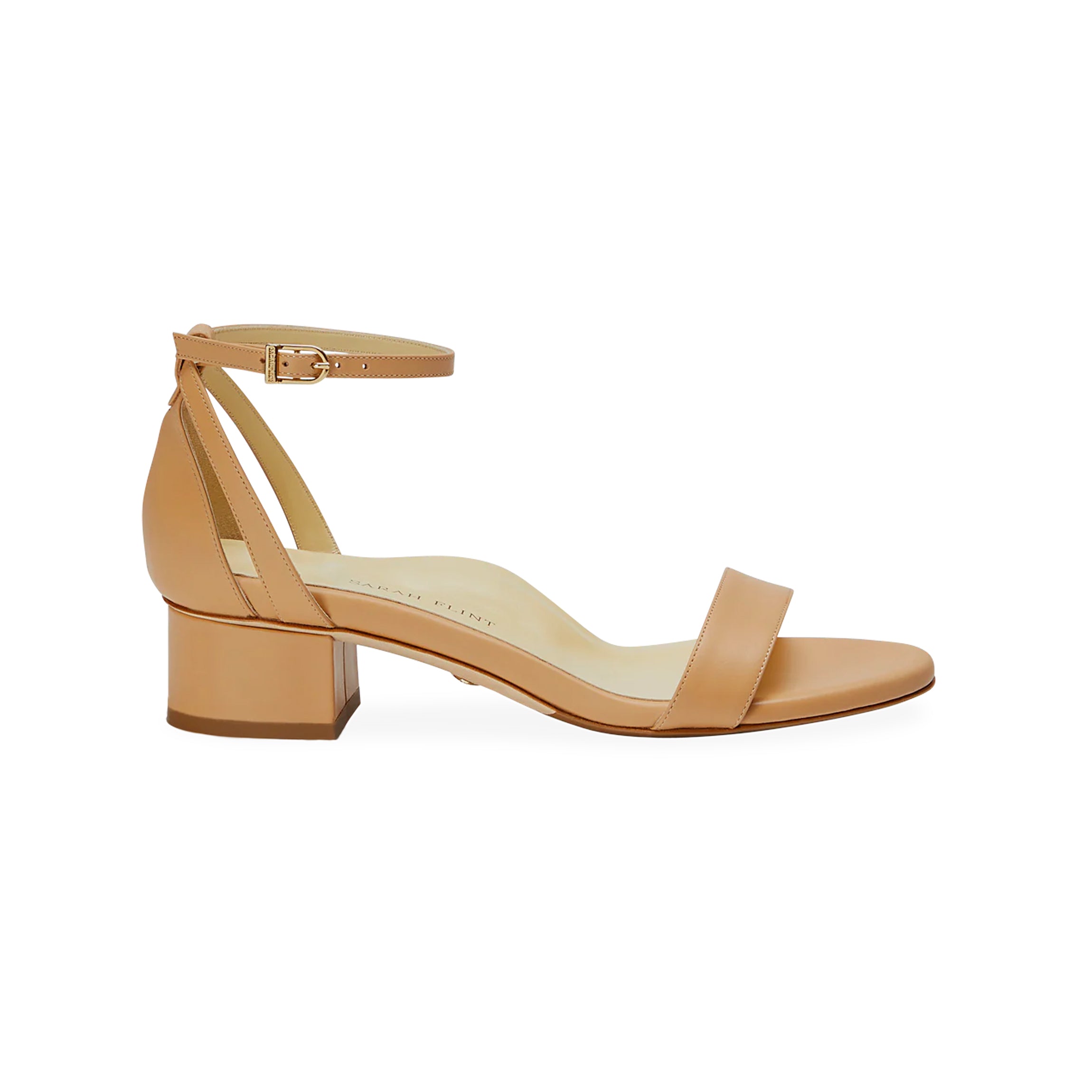 Perfect Block Sandal 30 in Sand Calf