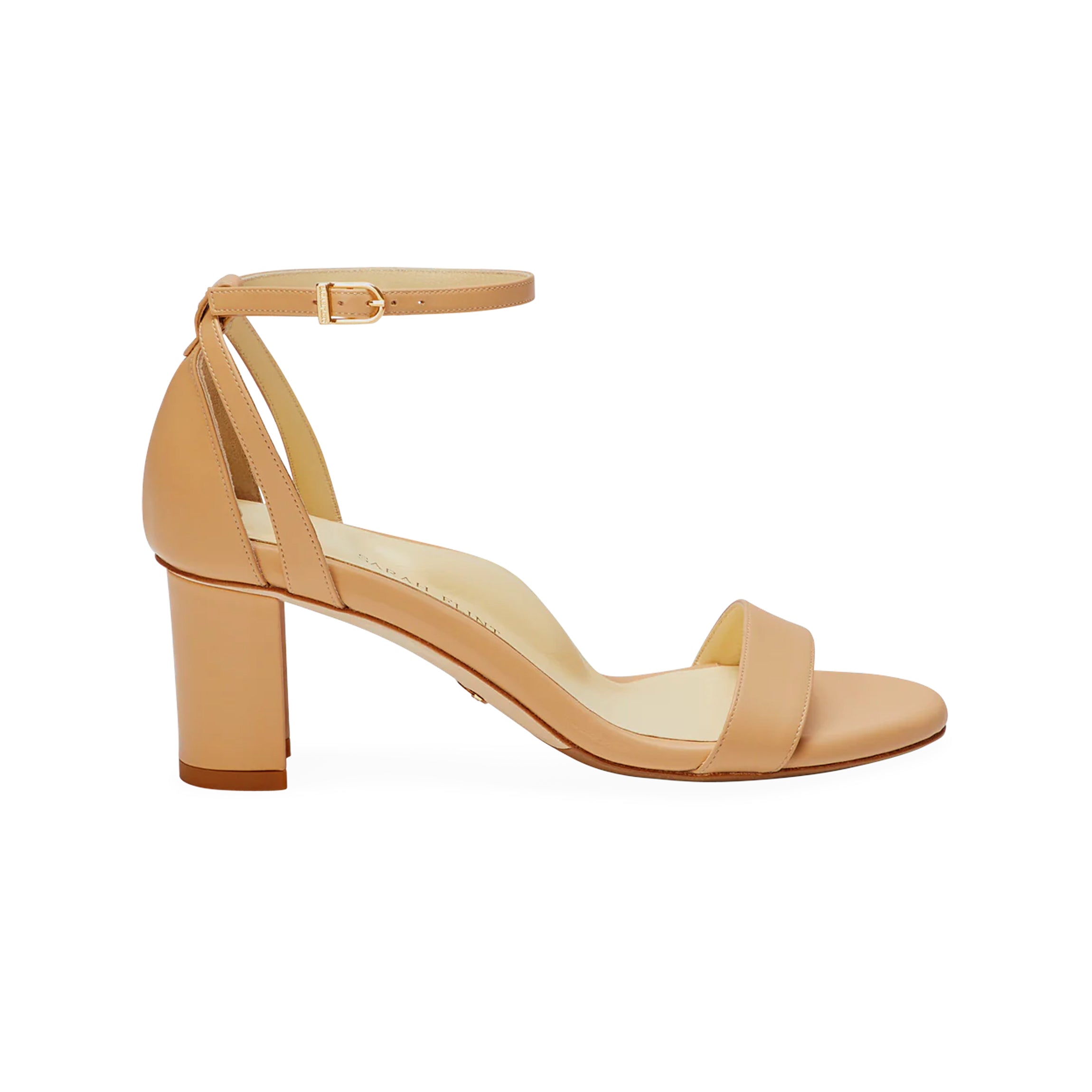 Perfect Block Sandal 60 in Sand Calf