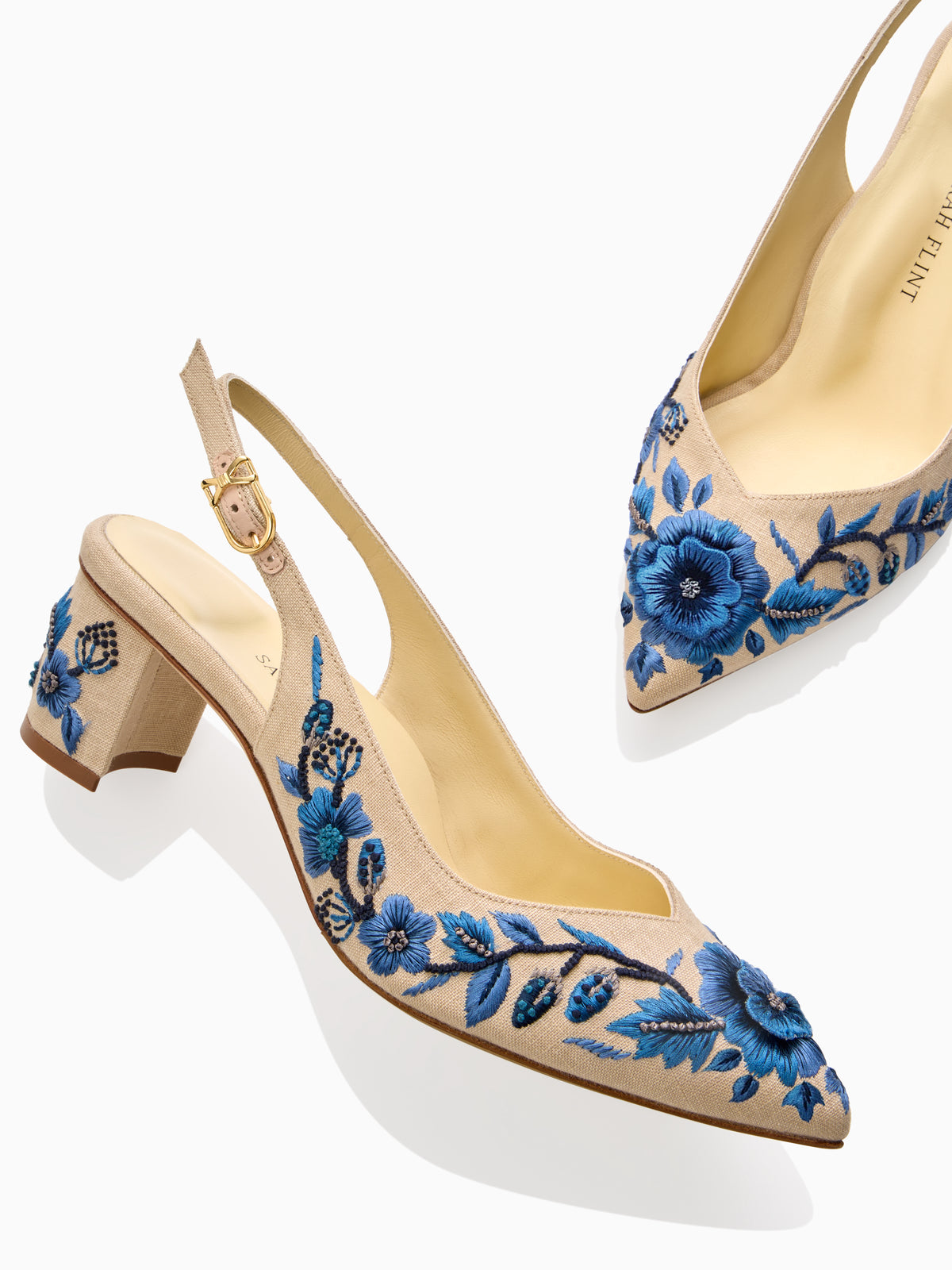 Perfect Emma Sling 50 in Navy Floral Linen
