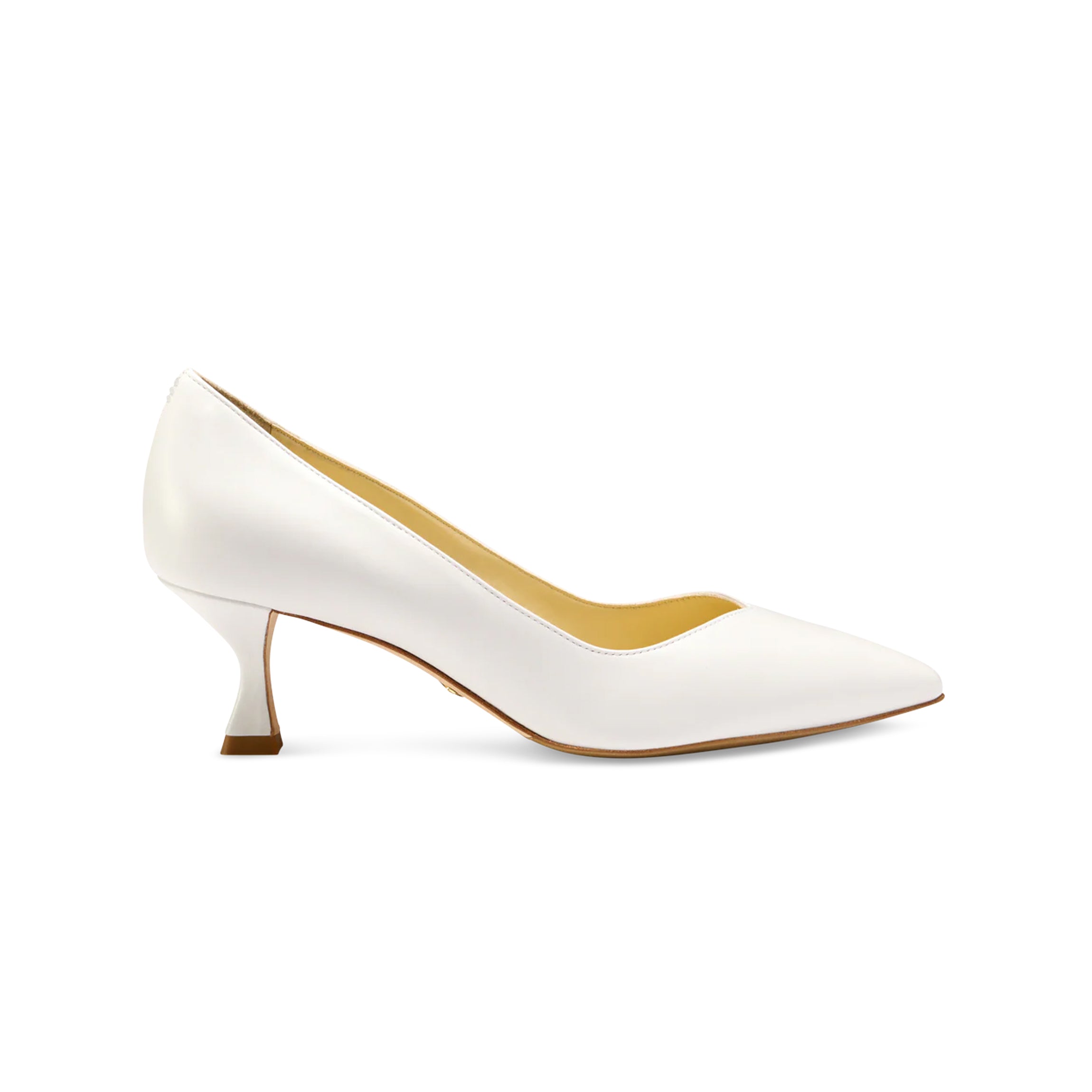 Perfect Kitten Pump 50 in White Calf