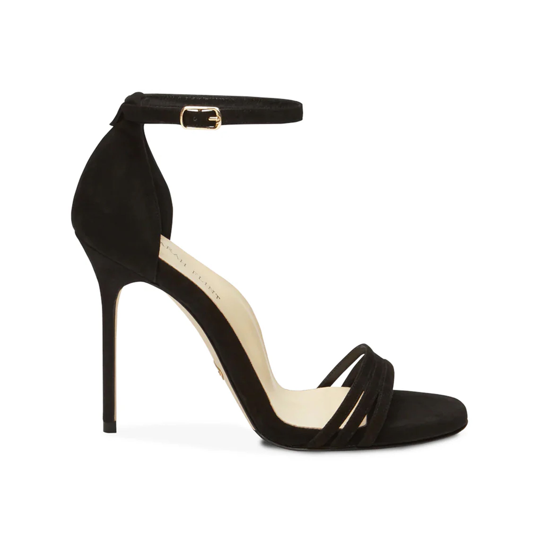 Perfect Sandal 100 in Black Suede