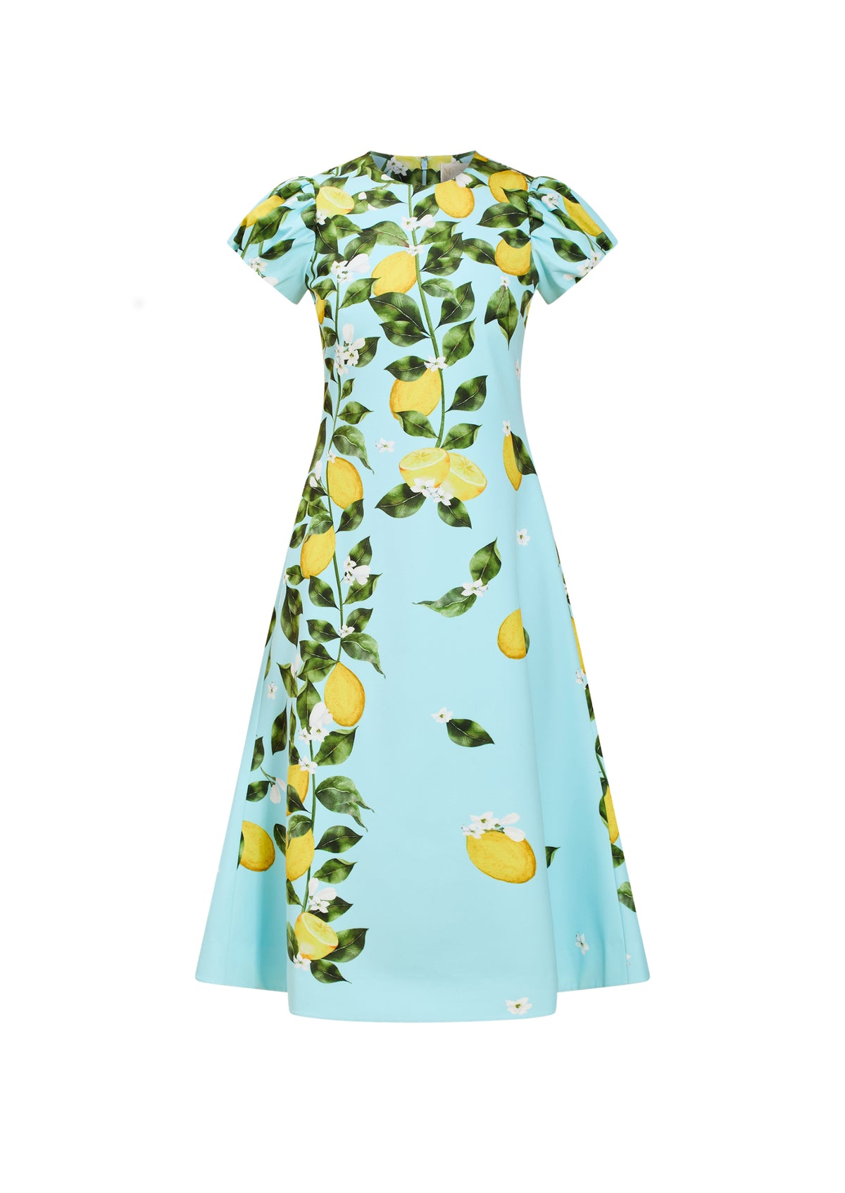 Perla Midi Dress in Sorrento Citrus