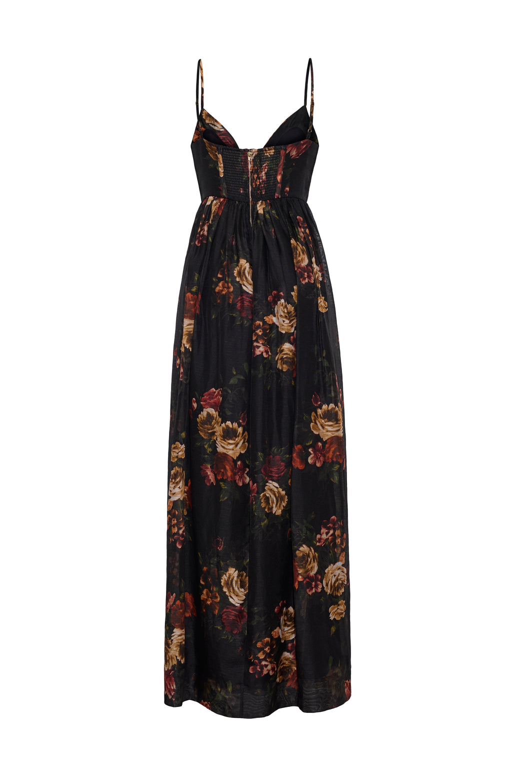 Pero Gown in Ariana Flora Black