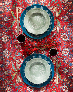 Floral Soup Plate Sage by Ginori 1735