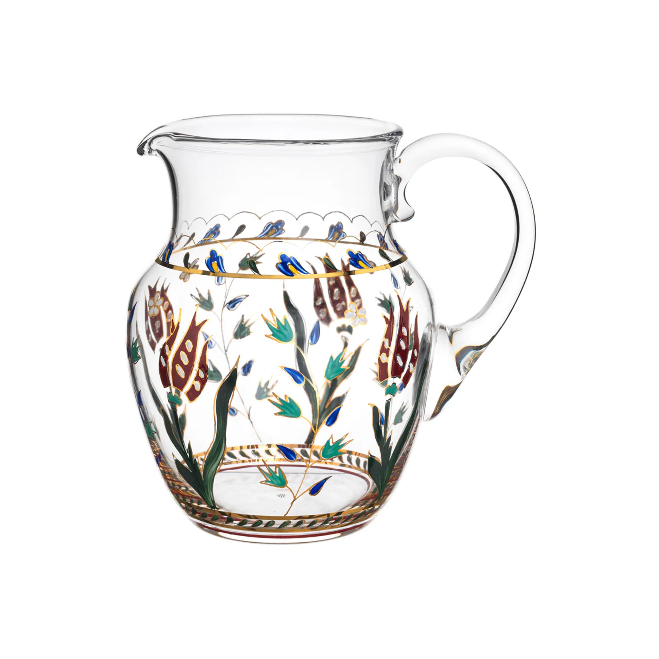 Persian Flowers Large Water Pitcher No.1
