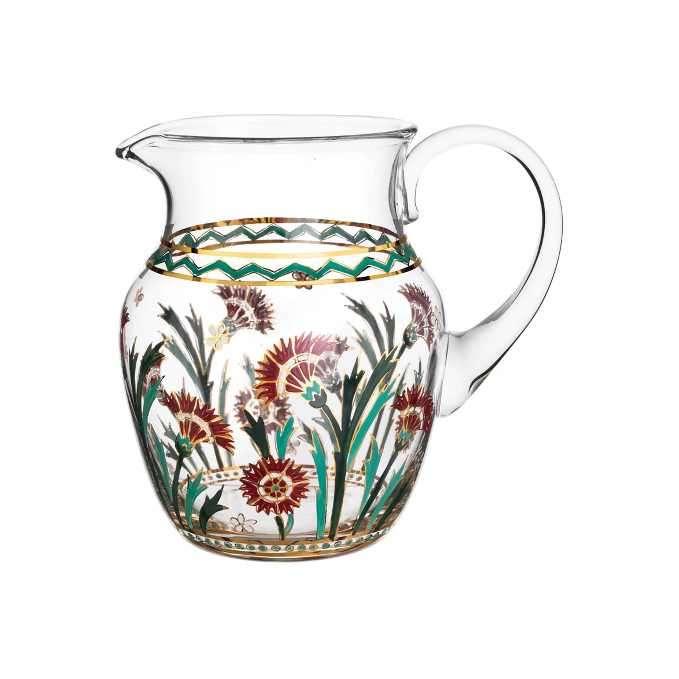 Persian Flowers Large Water Pitcher No.2